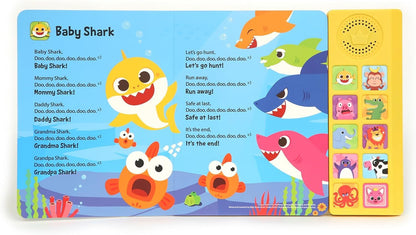Baby Shark Animal Songs 10 Button Sound Book, Pinkfong Baby Shark Nursery Rhymes Children's Sound Books, Interactive Learning Books for Toddlers, Learning & Education Toys, Baby Shark Gifts for Kids