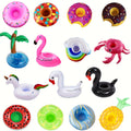 15 Pack Inflatable Drink Holders/Floats - Flamingo Pool Cup Coasters, Inflatable Floating Beer/Water Holders for Swimming Pool Parties, Hot Tubs, Lake & Beach Outfits - Easy Setup & Portable for s/