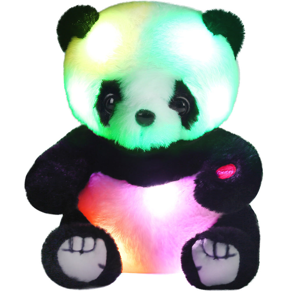 BenBen 8'' Light Up Panda Stuffed Animals, Kawaii Panda Bear Plush with LED Light, Hugging Toy Gift for Birthday Gift, Christmas Gifts, Home Decor, Mother's Day
