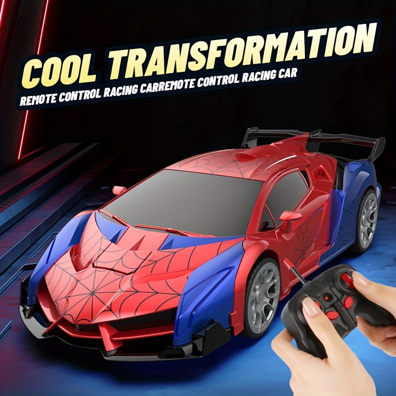 Transforming Remote Control Car Robot, R/C Car Toy, One-Button Deformation, Children's Day Gifts, 1:18 Scale 360°Rotating Drifting, Toys Suitable for Kids Over 3+ Years Old, Educational Toy, Birthday