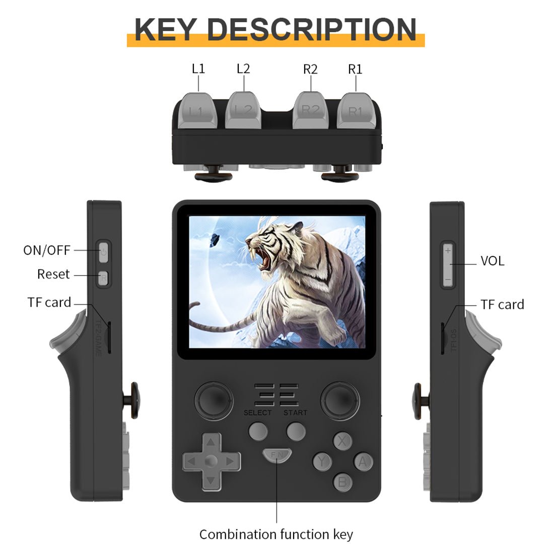 Powkiddy RGB20S Retro Handheld Game Console