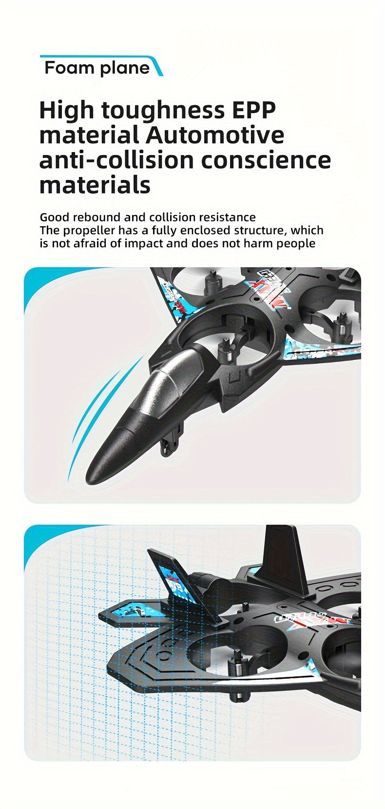 1pc Rechargeable Drone - Airplanes & Jets with Height Hold, Remote Control, Ideal for Beginner, Indoor And Outdoor Toy Gift