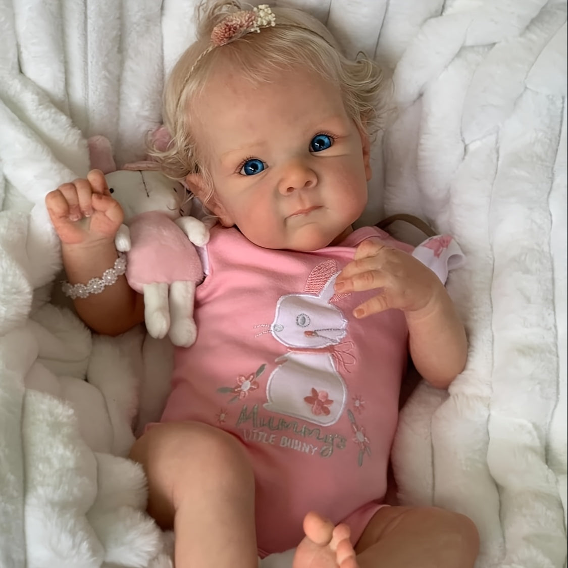 [Reborn Baby Dolls] Realistic 22in Girl Reborn Baby Dolls Vinyl Full Body Newborn Adorable Kids Toy