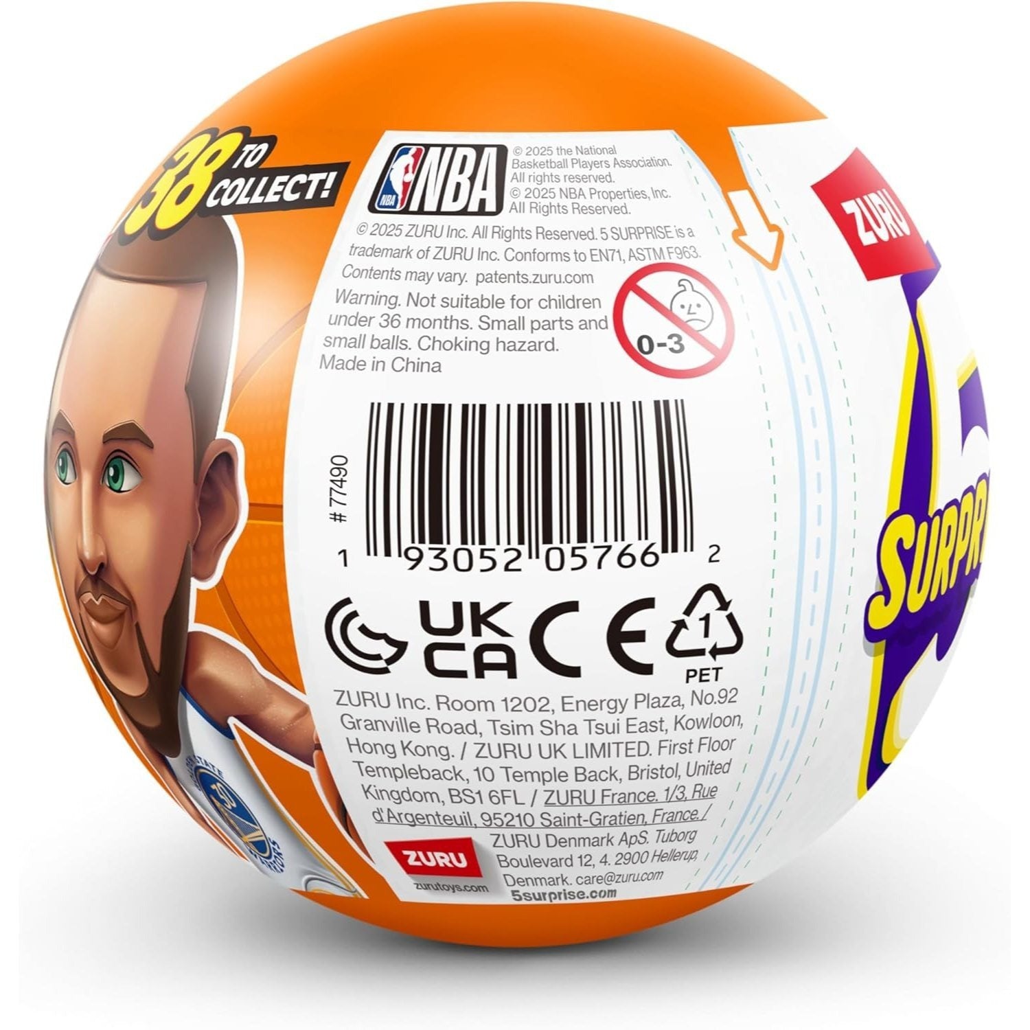 1 pc ZURU Surprise Ballers Series 1 & Series 2, Mystery Capsule Figurine Players Collectibles Toy, Surprise Unboxing Basketball Collectible Sports Toy for Boys, Adults and Collectors