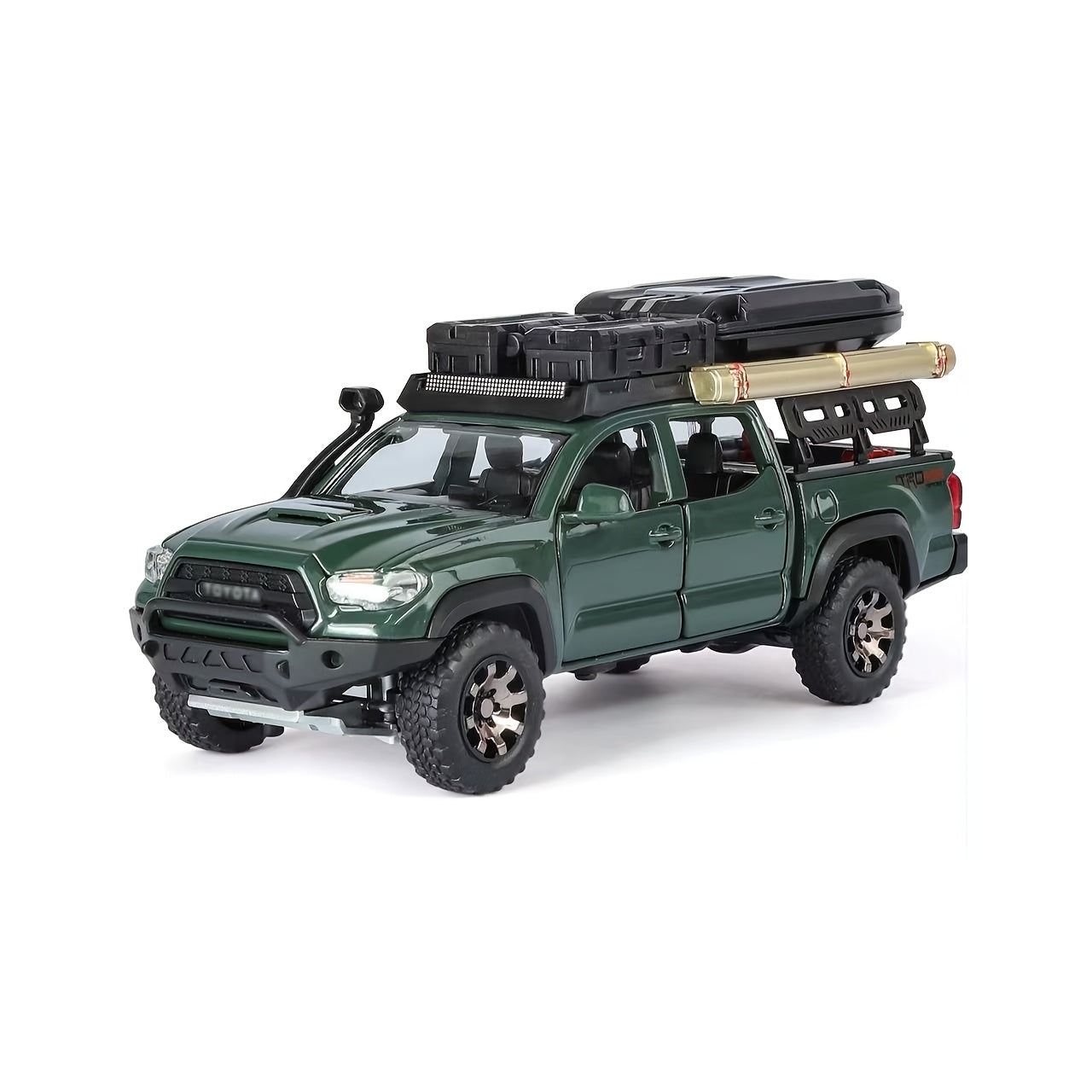 [Perfect Holiday Gift] 1:32 For TOYOTA Off-Road Zinc Alloy Static Display Model Car - High-Detailed Replica With Openable Doors, Collectible Desktop Ornament For Home Decor, Perfect Birthday & Holiday Gift For Model Car Enthusiasts