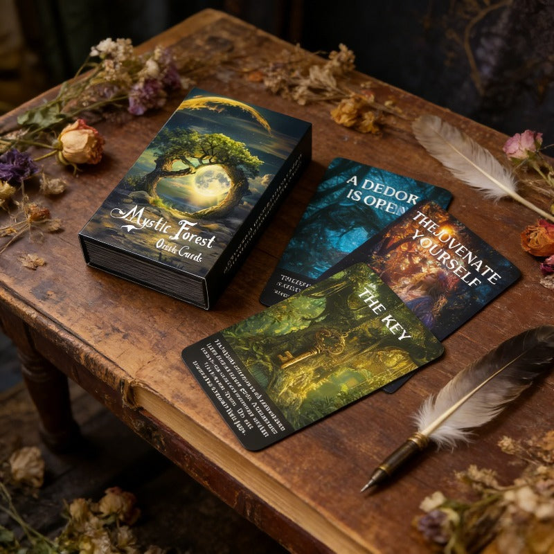 Oracle Cards from The Enigmatic Magic Forest Serve As a Mystical Guide And Source of Inspiration for Those Exploring The Realm of Natural Magic, Especially for Novice Tarot Readers