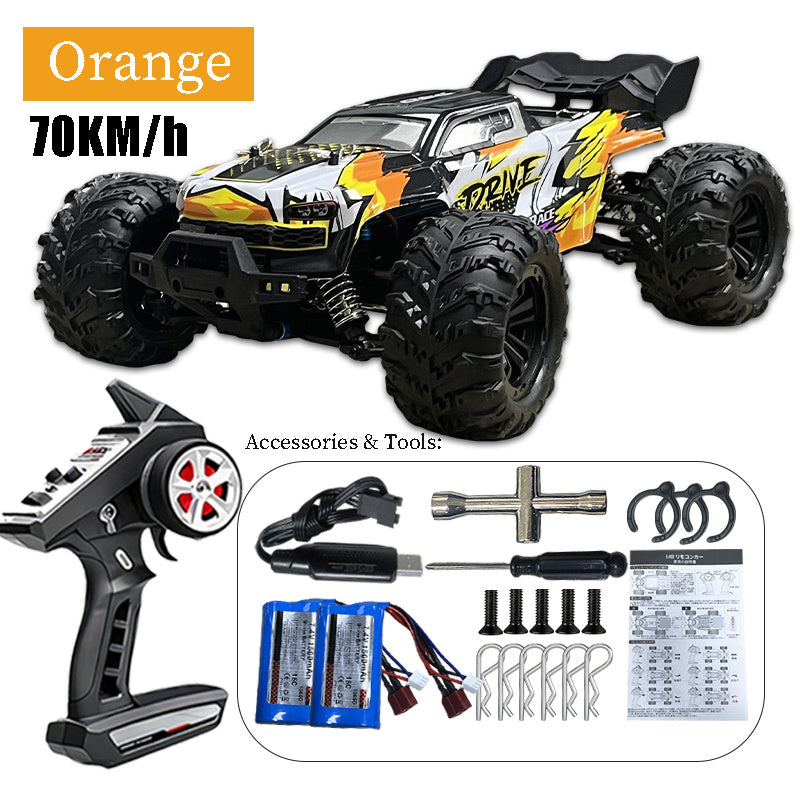 Brushless High-speed Off-road Vehicle, 70KM/ H, Carbon Brush Motor 40KM/ H, 1:16 High-speed Off-road Vehicle, Suitable as a Christmas Birthday Gift