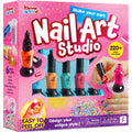 SYNCFUN Nail Polish Art Kit For Kids, Kid-safe, Non-toxic Materials-Children Nail Studio With Glitter, Stickers Sequins, Stroke Sticker, Polish-Girls Creative Idea Birthday Christmas Gifts Age 7+