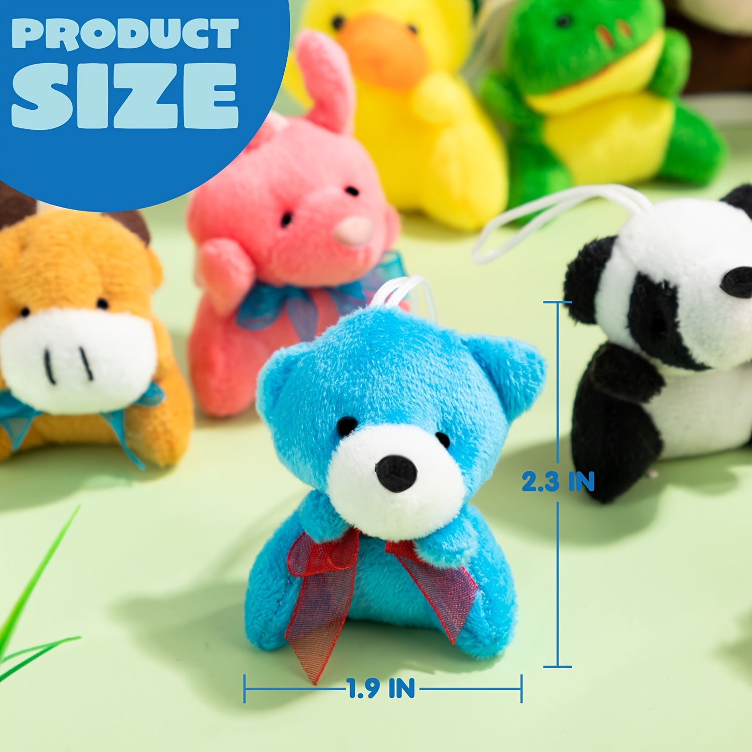 72 Pack Mini Animal Plush Toy Assortment, Plush Figures, Carnival Prizes, Valentine's Day Party Favors, Bulk Stuffed Animals Party Favors, Birthday Decoration, Christmas Gift