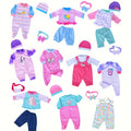 This Set Includes 10 Outfits And Additions for Dolls Measuring 14-16 Inches And 43Cm/17 Inches, Perfect As a Christmas Gift for Children Aged 3 to 12