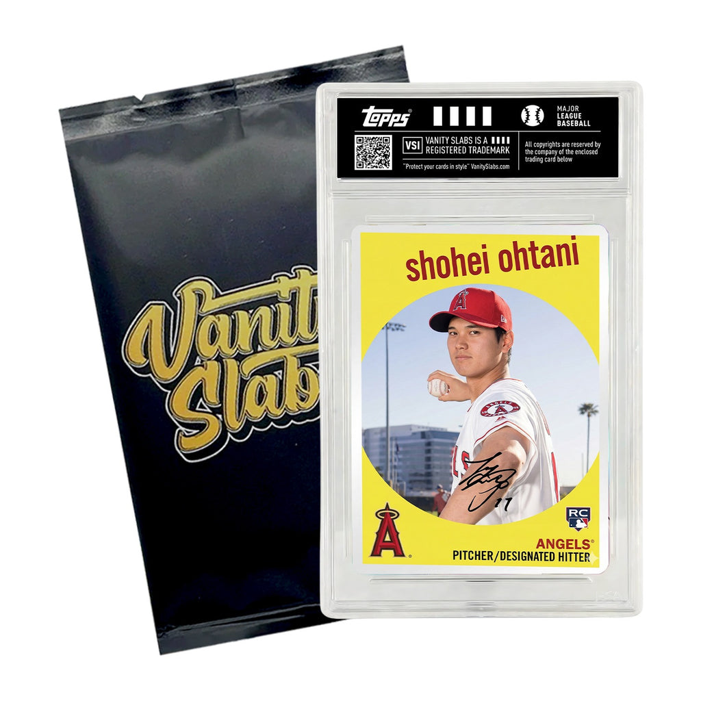 Baseball Mystery Trading Card Slabbed | Rookies, Stars, Autographs or Inserts Guaranteed! | Perfect Gift for Kids & Collectors (Topps & Panini Included)