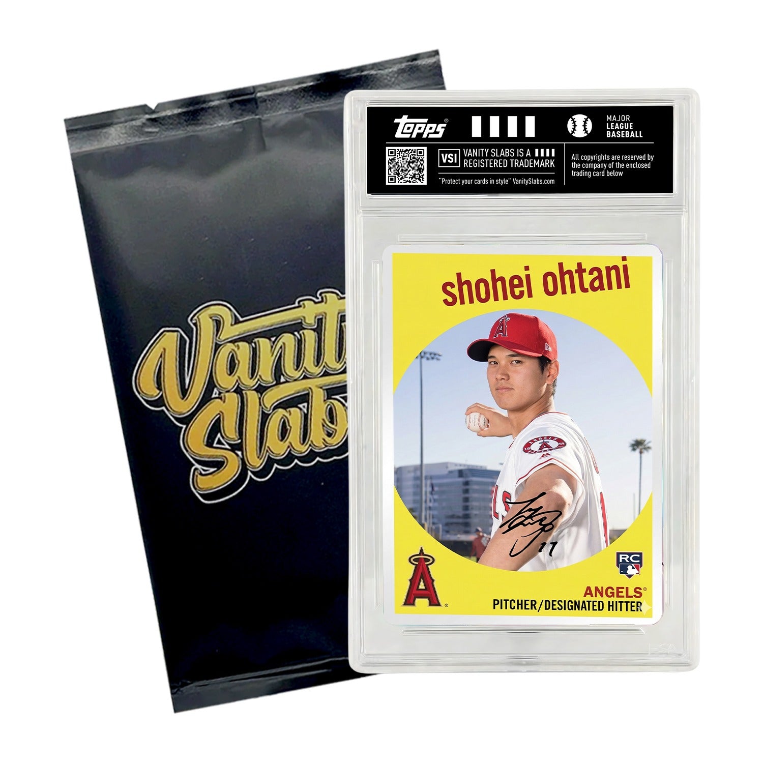 Baseball Mystery Trading Card Slabbed | Rookies, Stars, Autographs or Inserts Guaranteed! | Perfect Gift for Kids & Collectors (Topps & Panini Included)