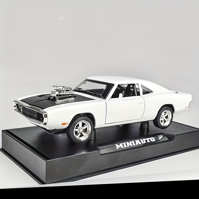 Dodge Challenger Die-Cast Model Car, Collectible Zinc Alloy Static Replica, Highly Detailed Home Decor, Perfect Birthday & Christmas Present For Car Enthusiasts