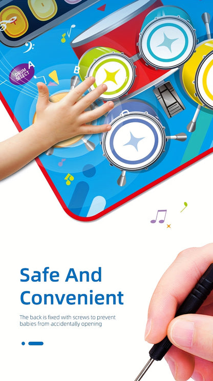 Multifunctional Electronic Drum Music Mat for Kids, Designed for Skill Development And Family Bonding