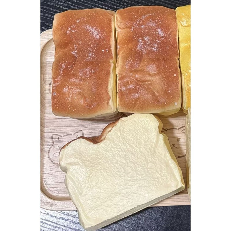 Pressure relief toys - simulated bread soft slow rebound - soft skin touch sticky mud texture - Non-Toxic Material, Desk Decor with Slow Rising Feature, Fidget Game