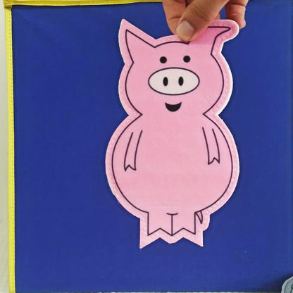 Hand Puppets of Elephant And Piggie - Props for Storytelling Performances, Interactive Teaching Tools for Classrooms by Hoojojo