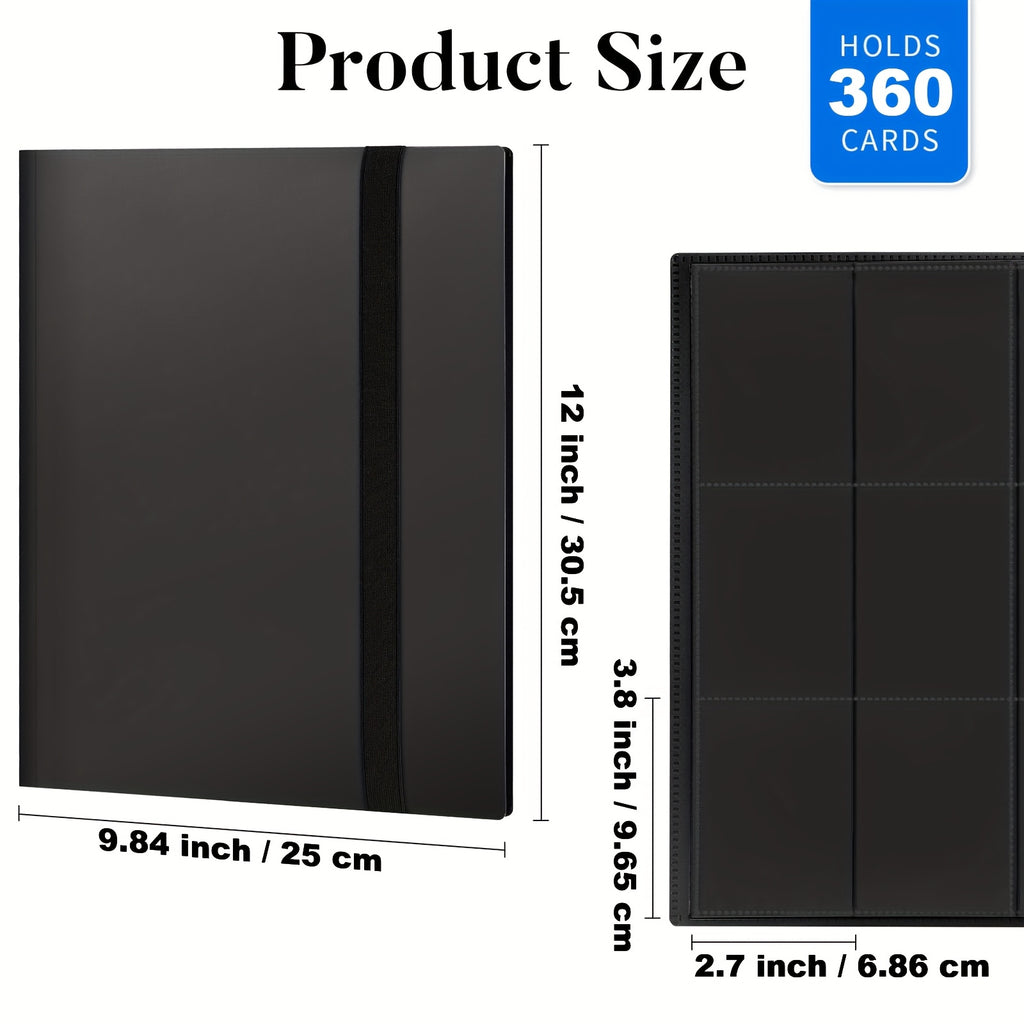 Lumus&Solem 7/10 Pack 9 Pockets Trading Card Binder, Each Card Binder Can Hold Up 360 Cards, Fit For PTCG, Baseball, Football, Basketball, K-pop Photocard