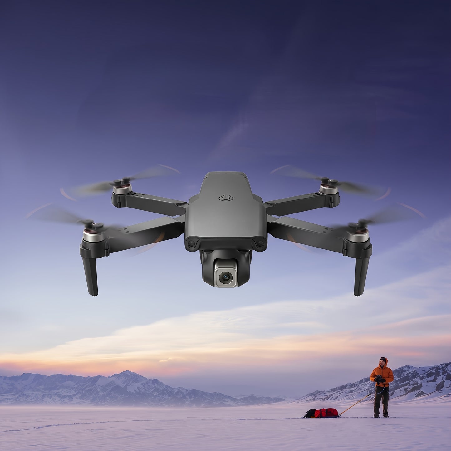2026 Upgraded Drone, with Remote Controller And 2pcs Batteries, 8K Brushless Motor And Obstacle Avoidance, One-Button Return, Foldable Quadcopter, USB Charging. Flying Game, with Repair Tools, Suitable for Beginners, US Independence Day, Summer