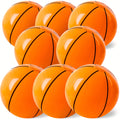 8pcs Inflatable Basketballs, 12 Inch Basketball Beach Ball for Party Decoration, Birthday Decorations, Pool Ball Party Favors, Basketball Goodie Bag Favors, Great Choice Of Games for Father's Day Gatherings, Poolside Fun, Game Night, Festive Balloons