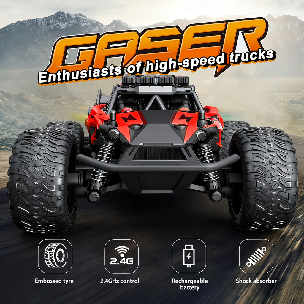 New High-speed Remote Control Car, All Terrain Off-road Vehicle, Equipped with A Battery At A Speed Of 40 Kilometers Per Hour, Long-lasting Power, Sturdy Structure, Suitable for Birthday Gifts