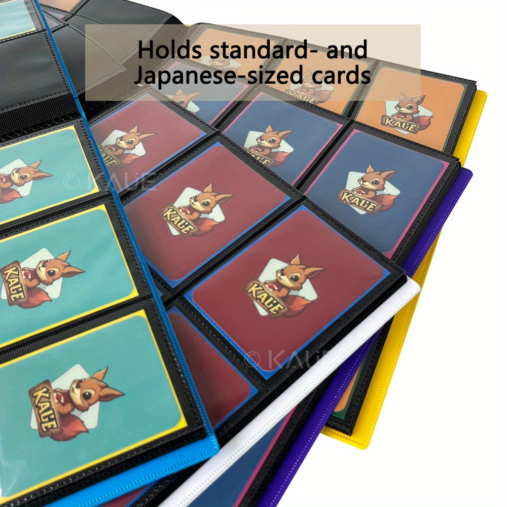 Premium 360-slot Game And Sports Card Album with Secure Binding - Durable PP Material, A Must-have for Collectors, 9-pocket TCG Trading Card Album Holder, Standard Card 360 Side-loading Pocket Card Album Holder, Double-sided 9-pocket Side-loading