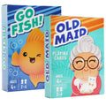 2/3/4 Decks Card Games for Kids, Go Fish, Old Maid, Memory Match, Crazy Eights, Animal Playing Cards, Card Game Playing Cards for Boys Girls Ages 4+, for Game Nights and Family Gatherings, Gifts for Birthday Christmas