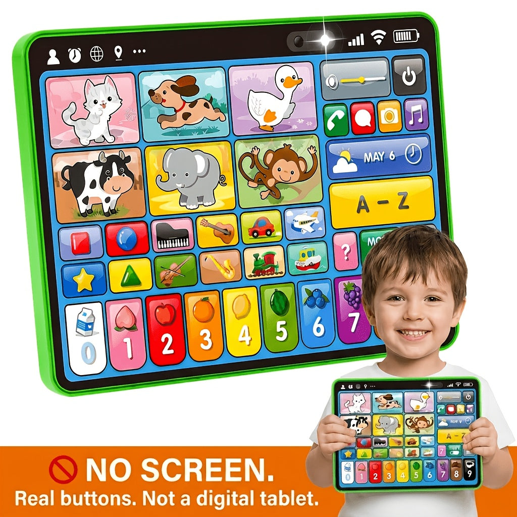 [Birthday Christmas Gifts] 2026 New Learning Tablet For Toddlers, Trilingual Learning Toys With Music & Sound, Speech Therapy Toys For 12 Months Boy Girl, Musical Baby Birthday Toys For 1 Year Old Girls, Toddler Educational Toys Birthday Christmas Gifts,