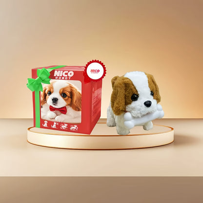 2026 Upgraded Simulation Puppy Robot, Realistic Electric Biomimetic Dog Toy, Automatic Walking, Barking, Tail Wagging, Children's Interactive Electronic Pet, Gifted with Accessory Dog Bones, Is An Excellent Birthday, Christmas, New Year's Gift