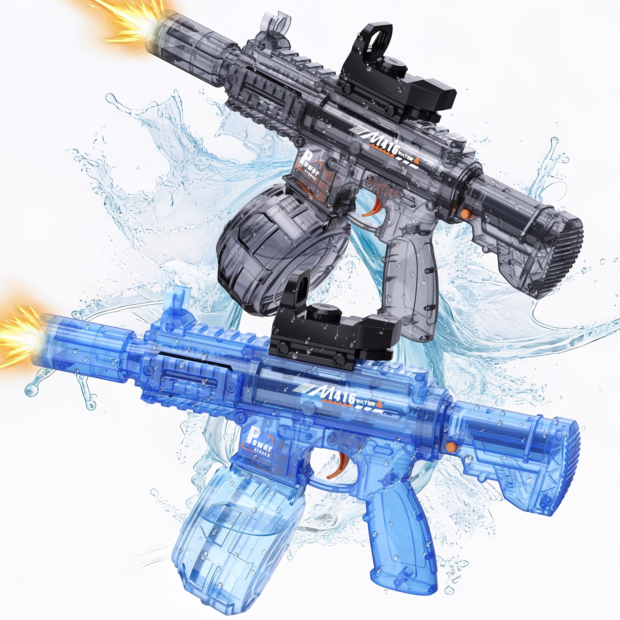 Electric Water Gun For Kids Ages 3-6, Auto Squirt Guns Toys, Large Tank With Sound & Light, Summer Outdoor Pool Beach Party Toys. Birthday Gifts For Boys Girls.