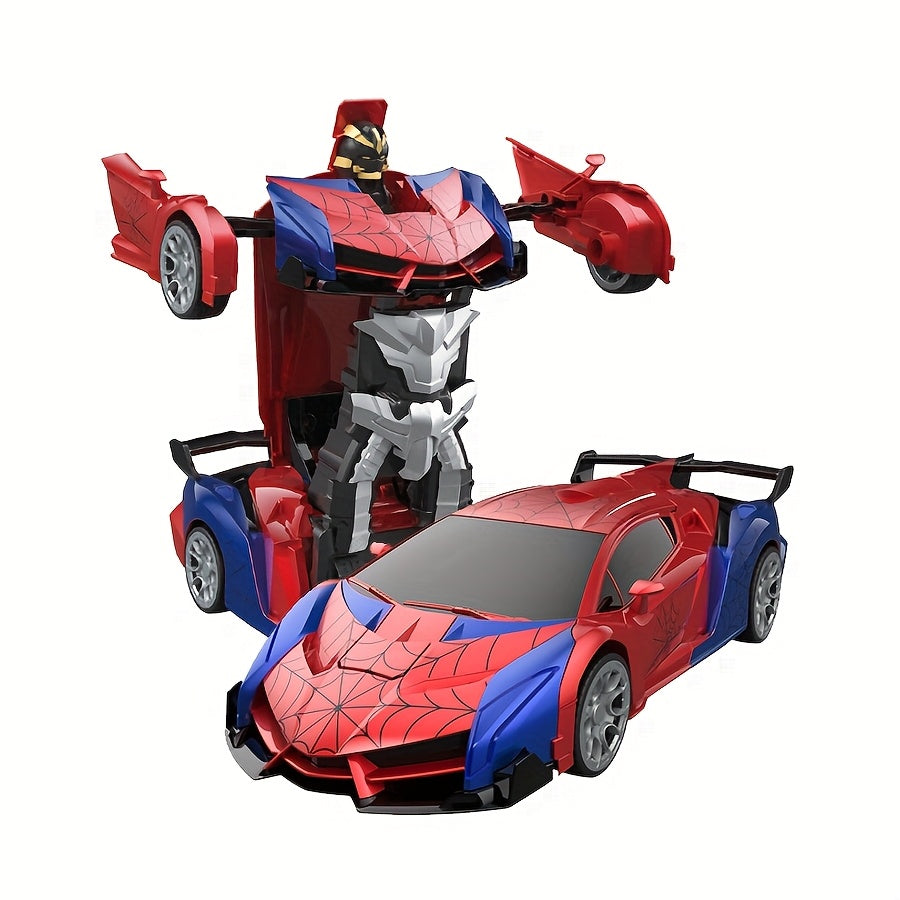 Transforming Remote Control Car Robot, R/C Car Toy, One-Button Deformation, Children's Day Gifts, 1:18 Scale 360°Rotating Drifting, Toys Suitable for Kids Over 3+ Years Old, Educational Toy, Birthday