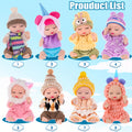 [Mini Plush Dolls] 8 Mini Plush Dolls, 4-inch | Christmas Gifts, Birthday Gifts, Suitable For Children 3+