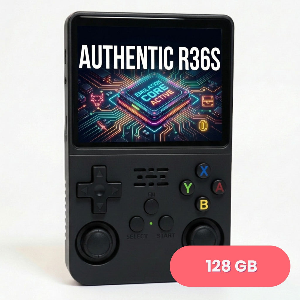 Authentic R36S ArkOs 128GB Game Console Retro Handheld 3.5 Inch IPS Screen Portable Gaming Device