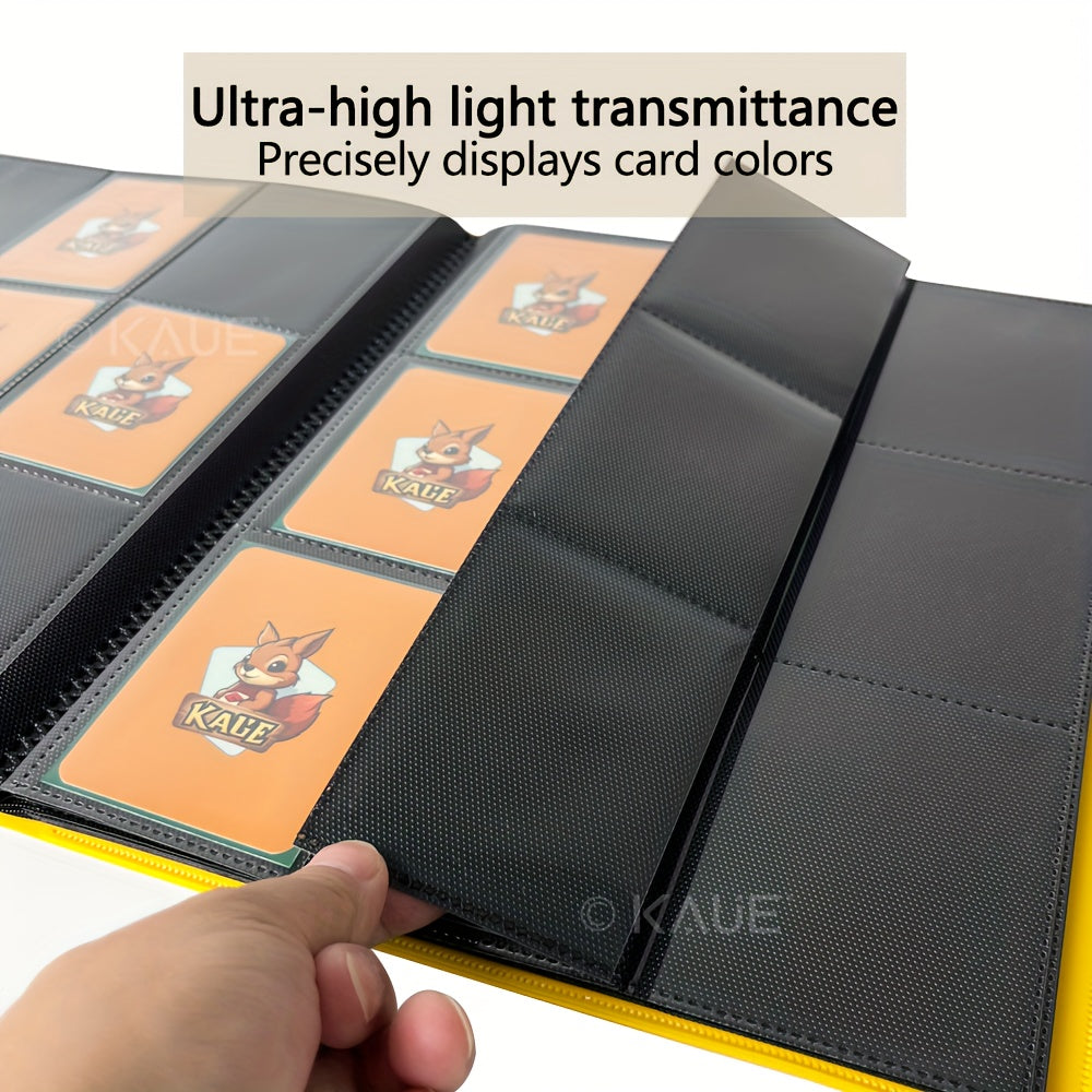 Premium 360-slot Game And Sports Card Album with Secure Binding - Durable PP Material, A Must-have for Collectors, 9-pocket TCG Trading Card Album Holder, Standard Card 360 Side-loading Pocket Card Album Holder, Double-sided 9-pocket Side-loading