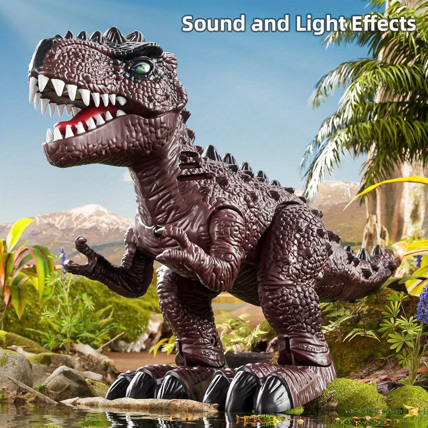 Set of 3 Electric Dinosaur Toys Featuring Sound, Light, And Walking Functions, Perfect Gift for Boys Aged 3 to 7, an Interactive Moving Dinosaur Toy Collection