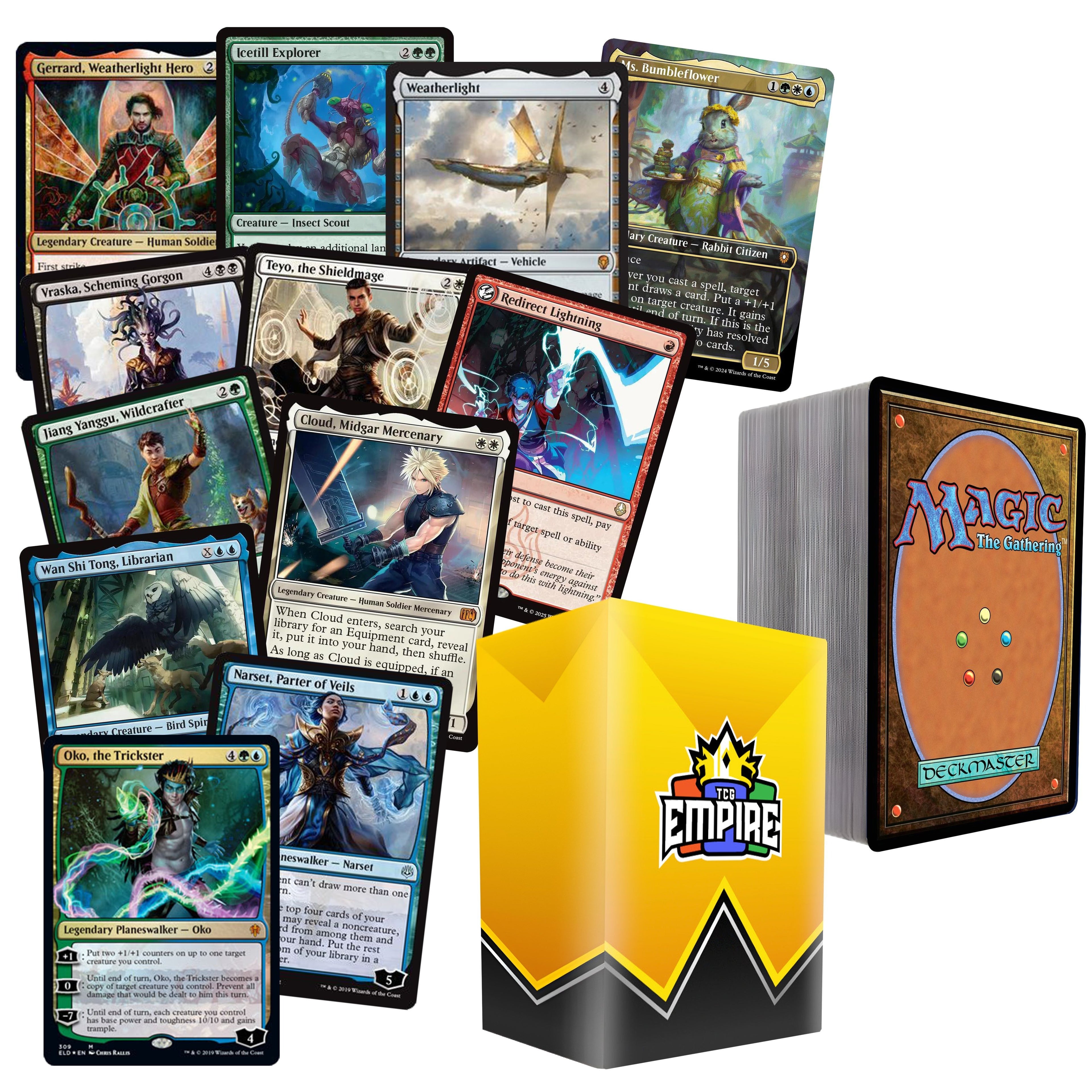 100 Magic: The Gathering Cards | MTG Starter & Collector Box | 3 Mythic Rares + 10 Rares or Foils Included! | Perfect Gift for Players & Collectors!