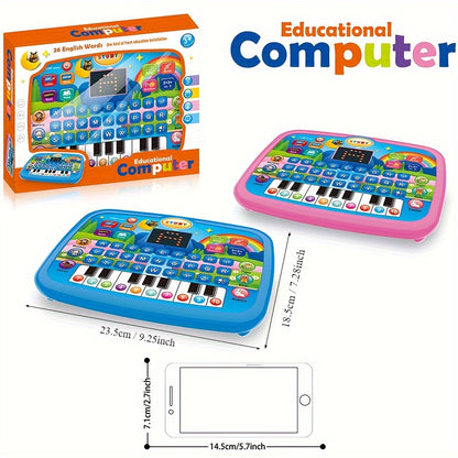 Multifunctional Educational Learning Machine with 2.2” Screen - English, Alphabet, Numbers, Music, Animal & Piano Key Learning - - (No Batteries Included) for & - / Children's Tablet Computer