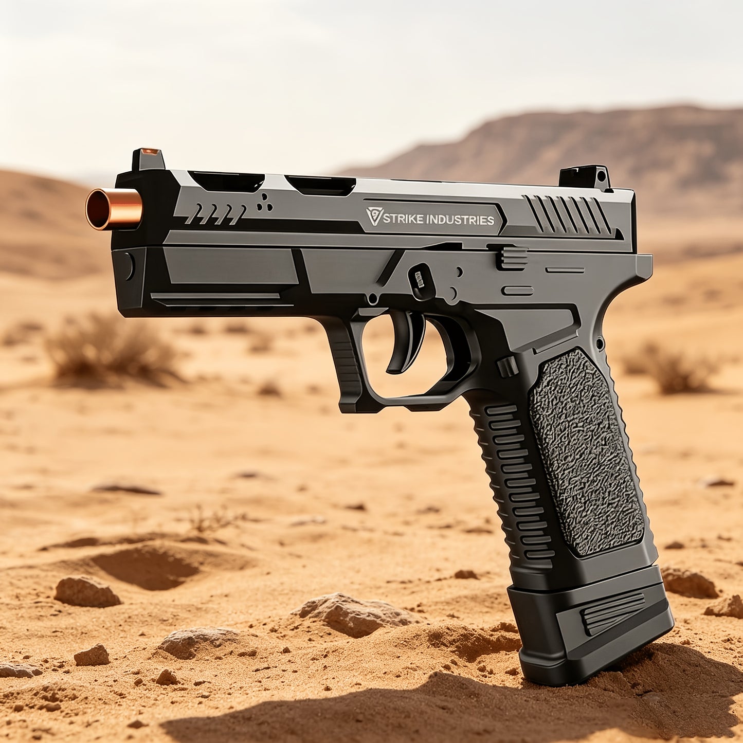 G17 Fully Automatic Rapid Continuous Soft Bullet Gun, with A Variety of Additions, Boys' Outdoor Play Favorites, Shooting Range Equipment | Realistic Pistol Model | Textured Grip Design