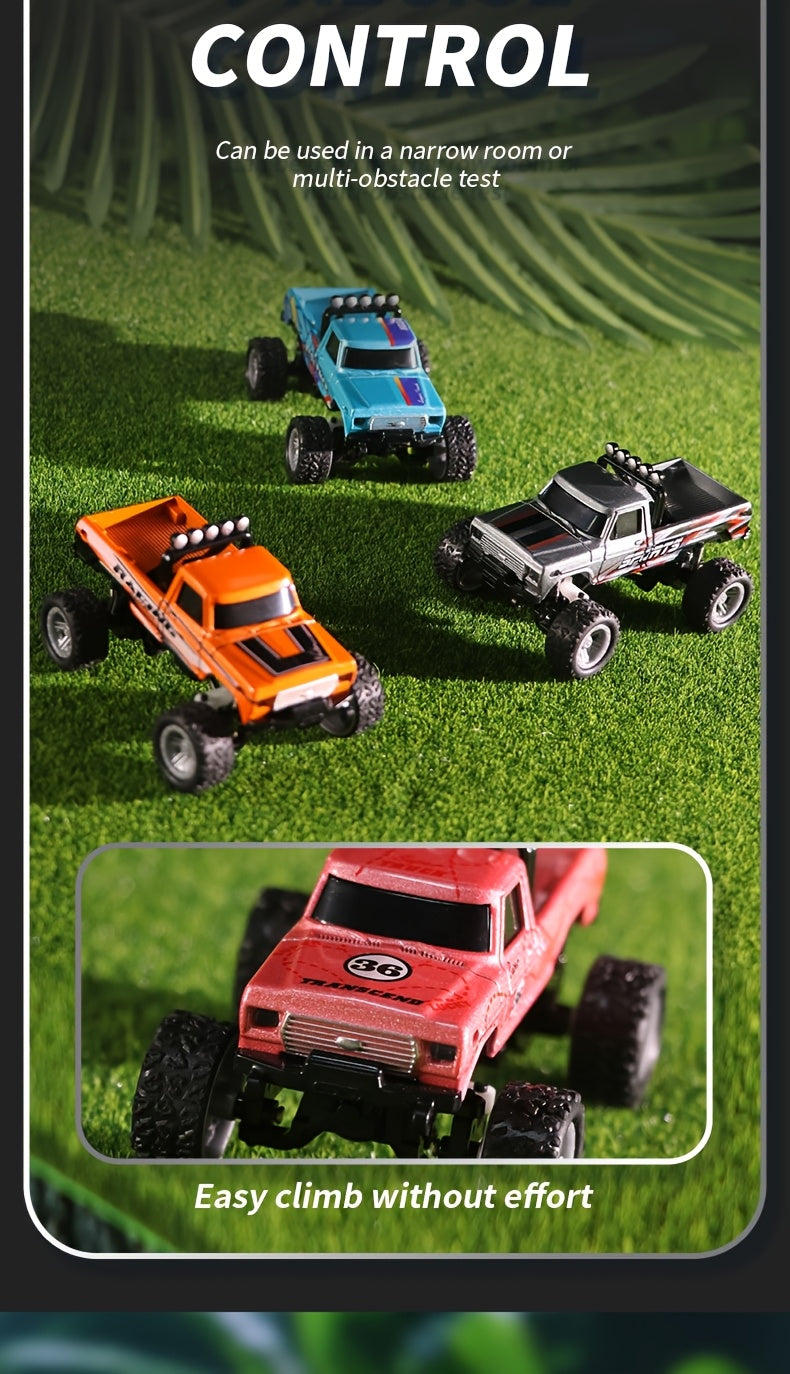 1:64 Alloy Mini Remote Control Car with Shock Absorbers, Off-Road Truck Toy, Gift for Boys, Birthday, Christmas, Halloween, New Year's Gift