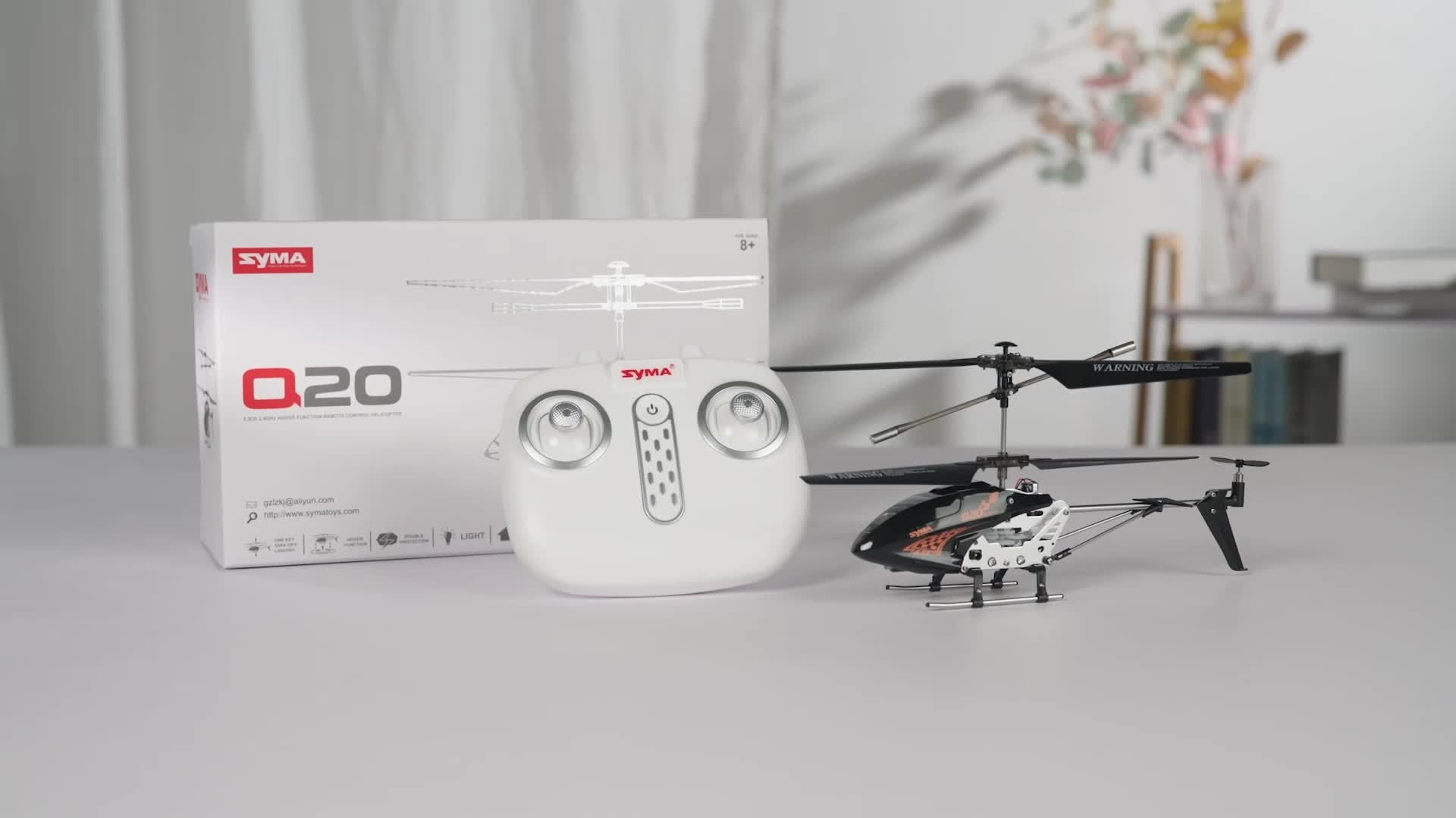 [Valentine's Day Gifts] SYMA Remote Controlled Helicopter Q20 RC Drone Aircraft with Altitude Hold, One Key Take Off/Landing, Indoor Flying UFO for Beginner, Kids Toys for Boys Girls 8 to 12 Years, Valentine's Day Gifts for Kids