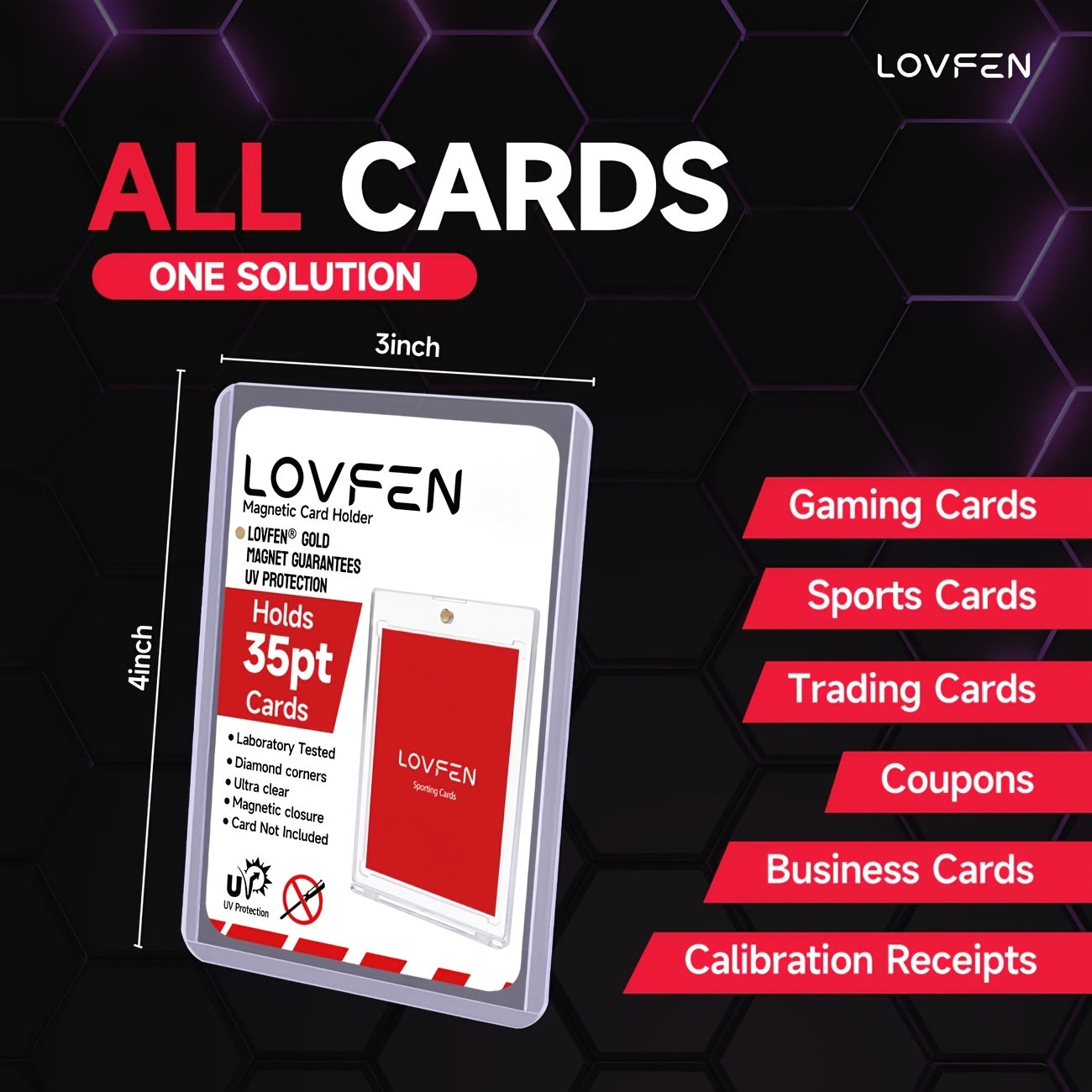 LOVFEN 100/200/500/1000/2000pcs Top-loading, Each Set Includes A Card Film And Card Sleeve, 35pt, 3-inch X 4-inch Coin Card Box, Suitable For Baseball And Soccer, Standard Trade Application, Suitable For Sports Cards And Collectible Cards - Durable