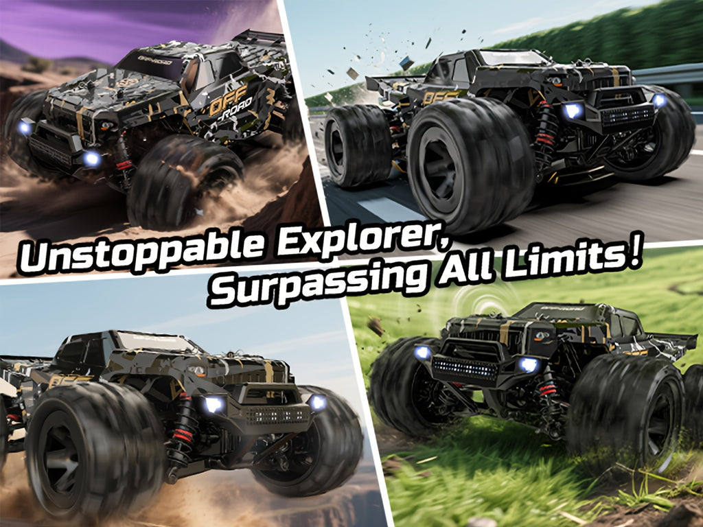 [High Speed RC Car] DEERC 1/16 All Terrain Fast RC Cars for Adults 42KM/H, High Speed 4WD Off-Road Remote Control Truck, Non-toy Product, Intended for Professional Users, Collectors, Or Dedicated Sports And Competitive Use Only, 2.4Ghz High Speed Car, Mon
