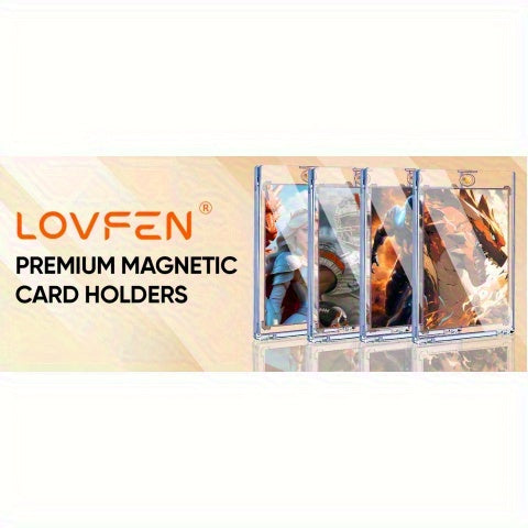 25/50/100/200/400 Magnetic Card Holders, Ultra-thin Premium 35-point Card Holder Touch Card Protector Hard Plastic Magic Box, Suitable for Sports, Baseball, and Collectible Cards