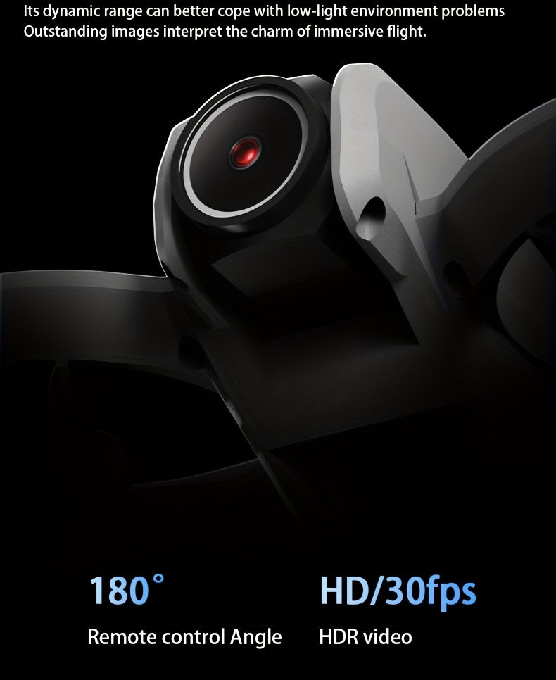 [4K, 180° Rotation] Mini 4K FPV Dual Camera Drone, 180° Camera Rotation, Dual Batteries, Optical Flow Positioning, 360° Flip, Roscope, One-Key Takeoff/Landing, Anti-Shake And Anti-Collision Design, Suitable for Beginners Remote Control Toy, Boys And Girls