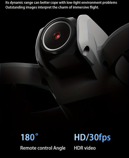 [4K, 180° Rotation] Mini 4K FPV Dual Camera Drone, 180° Camera Rotation, Dual Batteries, Optical Flow Positioning, 360° Flip, Roscope, One-Key Takeoff/Landing, Anti-Shake And Anti-Collision Design, Suitable for Beginners Remote Control Toy, Boys And Girls