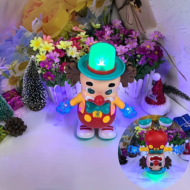 Dancing Clown Toy Doll Light Music Swing Left And right, Toys for Kids girls, Fidget toys, Toys for boys, toy, Christmas Gifts Birthday Gifts for kids, Weird stuff, Halloween Decorations