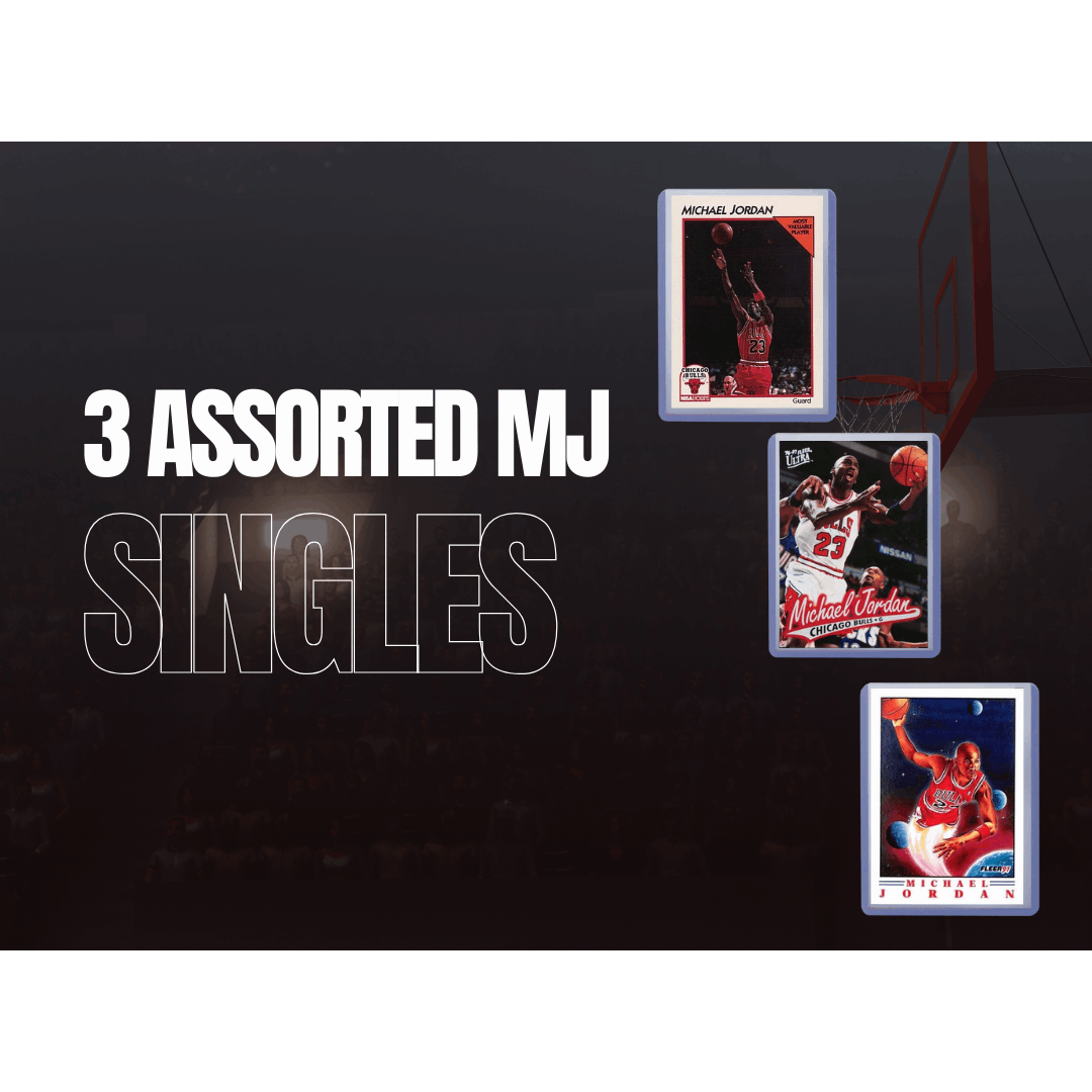 Michael Jordan MJ (3) Assorted Basketball Cards Bundle - Chicago Bulls Trading Cards - MVP # 23