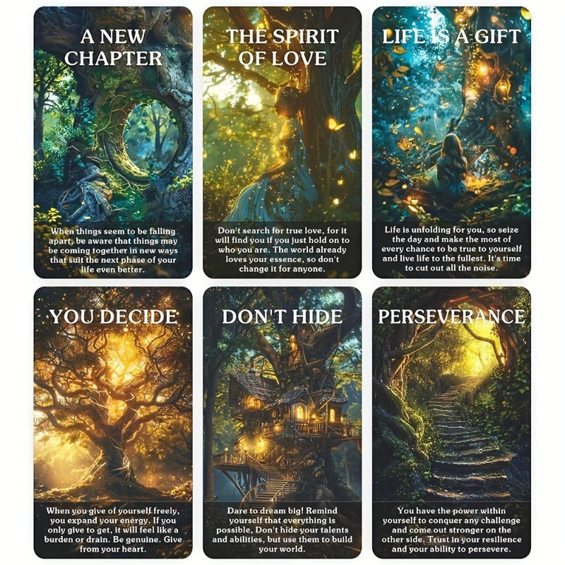 Oracle Cards from The Enigmatic Magic Forest Serve As a Mystical Guide And Source of Inspiration for Those Exploring The Realm of Natural Magic, Especially for Novice Tarot Readers