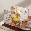 [Birthday Christmas Valentine's] DIY Exquisite Small House, Sunshine Study, Mini Collection Version, Creative Miniature Scene, Handmade Wooden Building Model, Home Decoration Ornaments, Birthday, Christmas, Valentine's Day Gifts