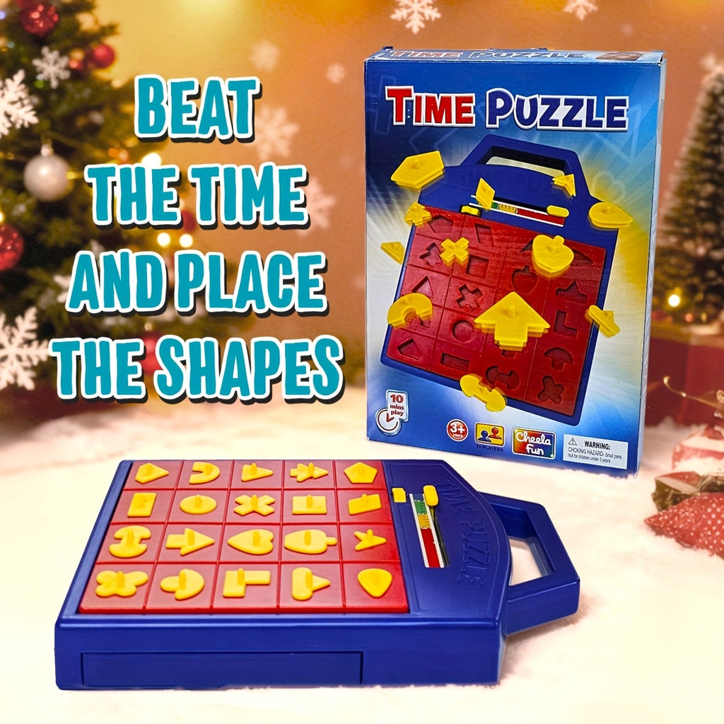 Cheela Fun Puzzle Game, Toys for Kids with Shape Puzzles, Interactive Pop-Up Board Games for Hand-Eye Coordination, Matching Puzzle Board Game, Classic Educational Board Game, Ideal for Birthday And Christmas Presents