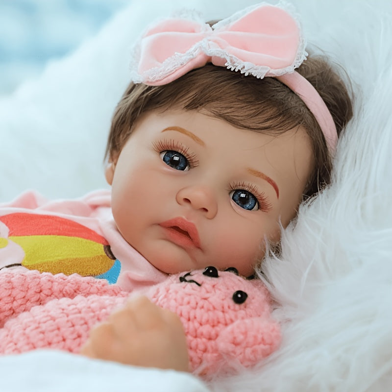 Reborn Baby Doll, Realistic Body, Newborn Baby Doll Toy, Birthday/Halloween/Thanksgiving/Christmas Gifts for Children Over 3 Years Old.